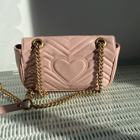 Gucci Mini Marmont 2.0 shoulder bag. Pink 💗 - Picture 6 of 15